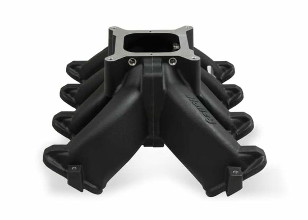 Holley Single Plane Split-Design Intake Manifold GM LS1/LS2/LS6 Black 300-256BK
