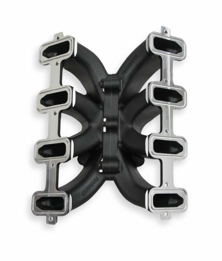 Holley Single Plane Split-Design Intake Manifold GM LS1/LS2/LS6 Black 300-256BK