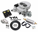 Holley EFI Sniper EFI 550-849K 2300 Carb 2 Barrel Master Fuel Injection Kit Polished for Ford polished stainless steel
