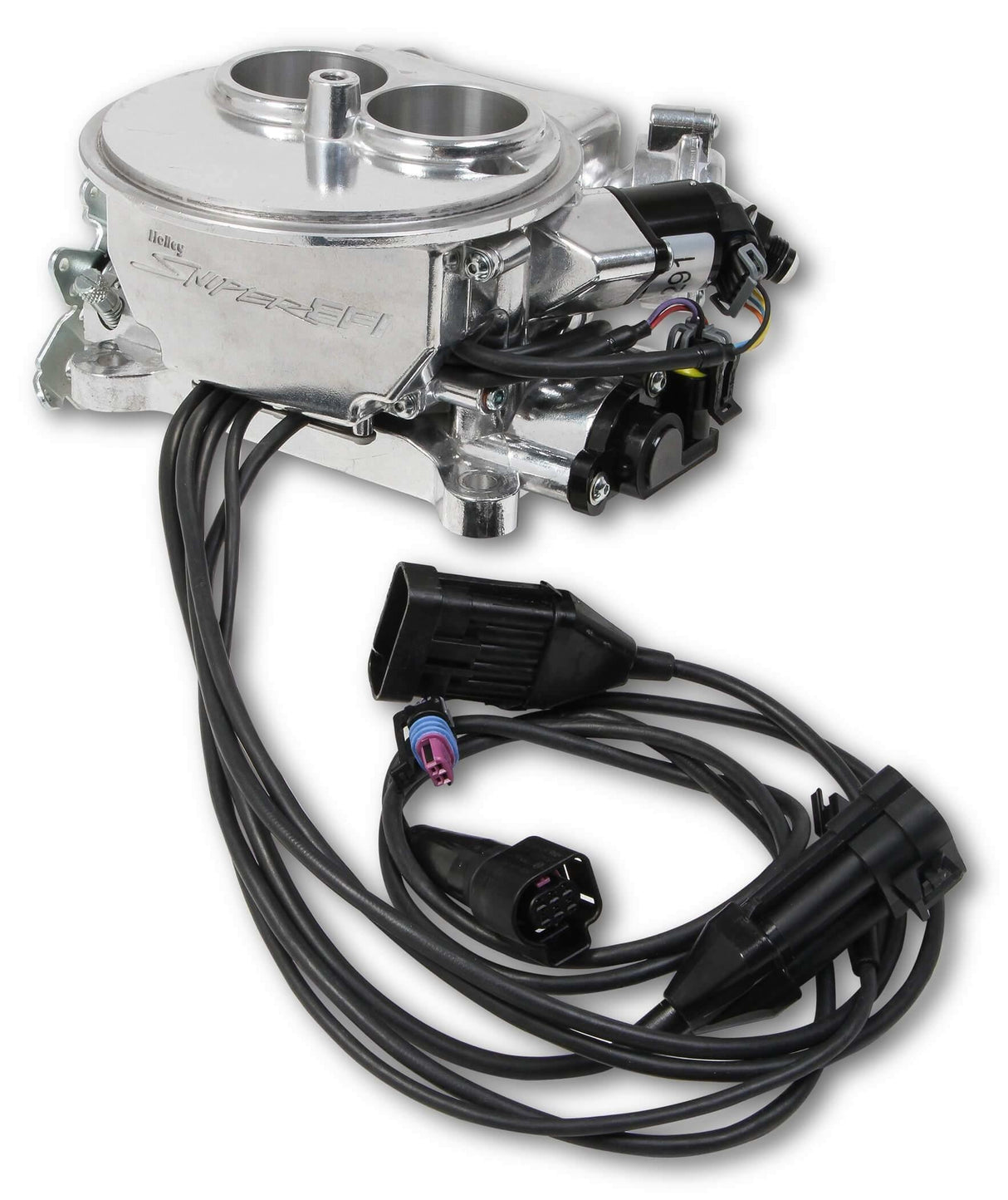 Holley EFI Sniper EFI 550-849K 2300 Carb 2 Barrel Master Fuel Injection Kit Polished