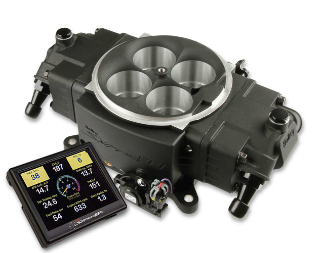 Holley EFI Sniper EFI SUPER SNIPER STEALTH 4150 - EFI - up to 1250HP - BLACK FINISH - 550-877 black stainless steel