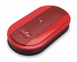 Holley Vintage Series Oval Air Cleaner - Gloss Red Machined - 120-404 aluminum