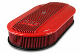 Holley Vintage Series Oval Air Cleaner - Gloss Red Machined - 120-404