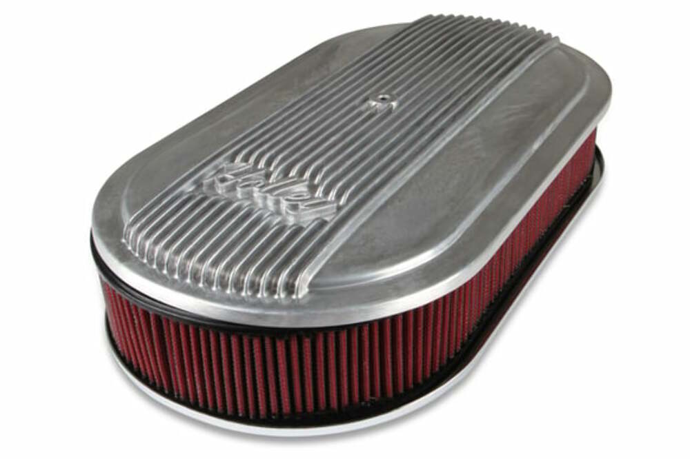 Holley Vintage Series Oval Air Cleaner - Natural Cast - 120-400