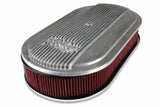 Holley Vintage Series Oval Air Cleaner - Natural Cast - 120-400
