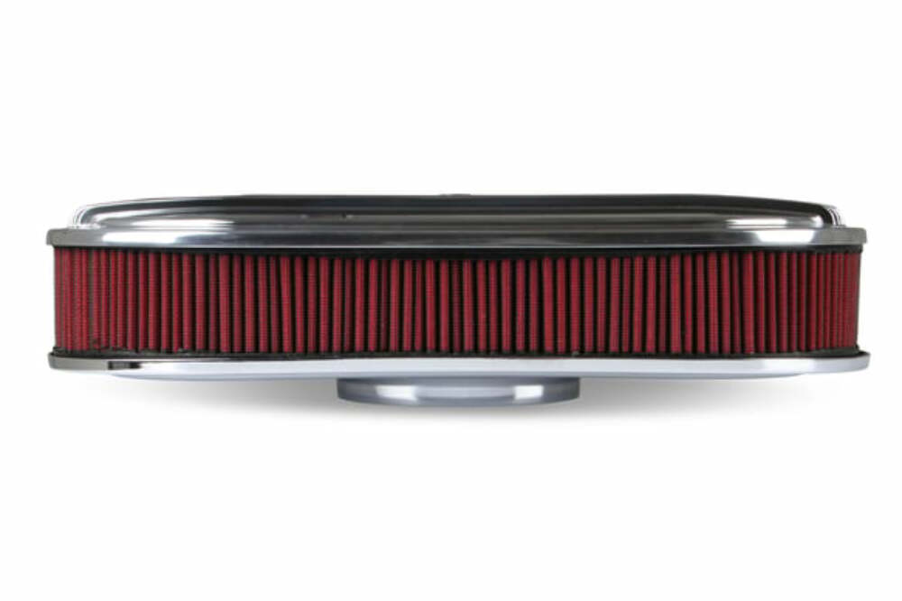 Holley Vintage Series Oval Air Cleaner - Polished - 120-401