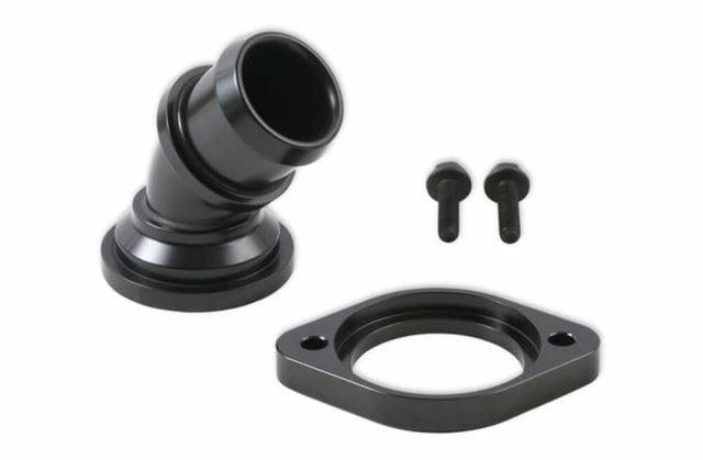Hooker performance muffler black aluminum swivel-45-degree-angle-black-97-343