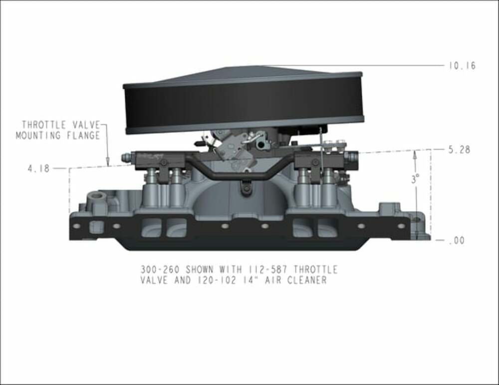 Holley EFI HolleyEFI SBC 4150 Single Plane Fuel Inject Intake Manifold -Chevy SB V8 300-260