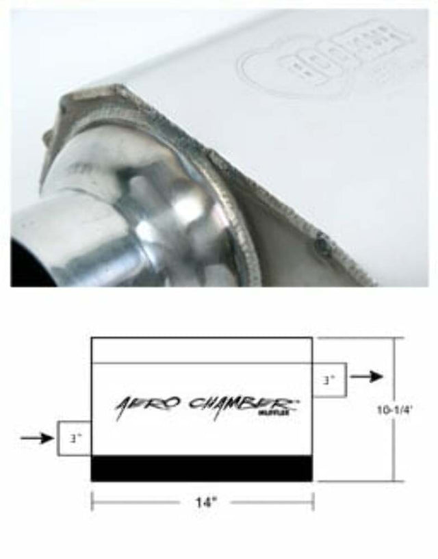 t Hooker Aero Chamber Muffler 21530HKR Hooker
