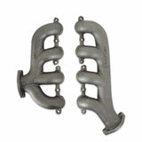 Hooker BlackHeart LS Swap Exhaust Manifolds - Rear Dump SBC Exit-Natural 8506HKR