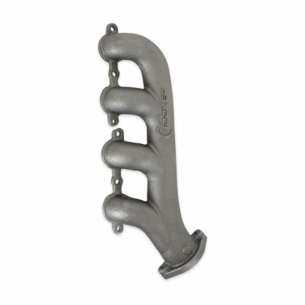 Hooker BlackHeart LS Swap Exhaust Manifolds - Rear Dump SBC Exit-Natural 8506HKR
