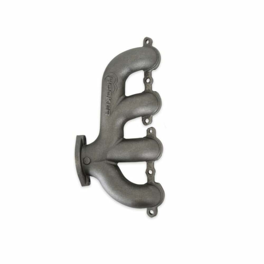 Hooker BlackHeart LS Swap Exhaust Manifolds - Rear Dump SBC Exit-Natural 8506HKR