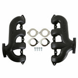 Hooker BlackHeart LT Swap Exhaust Manifolds-Rear Dump-Black for Chevy BHS5194