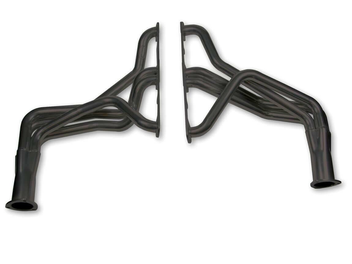 Hooker Competition Fenderwell Exit Header - Painted 9401HKR black ceramic coated