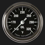 Hot Rod 2 1/8" Oil Temperature Gauge HR128SLF