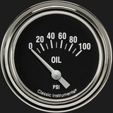 Hot Rod 2 5/8" Oil Pressure Gauge HR281SLF