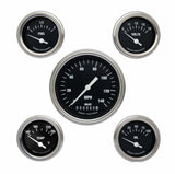 Classic Instruments analog dash gauge set black