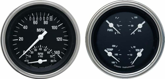 Classic Instruments analog speedometer gauge black