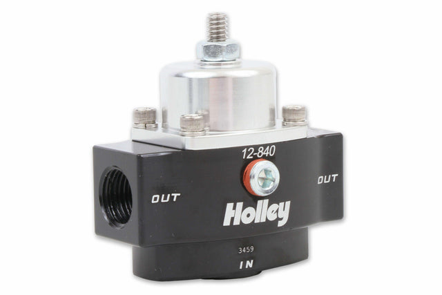 Holley HP Billet Carbureted Fuel Pressure Regulator - 12-840 black aluminum