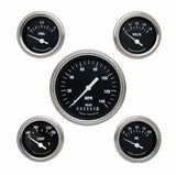 Classic Instruments analog dash gauge set black