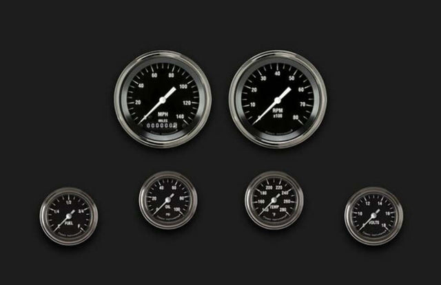 t Hot Rod Six Gauge Set 101 HR101SLF Classic Instruments