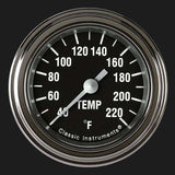 Hot Rod 2 1/8" Stock Eliminator Temp. Gauge HR129SLF