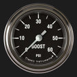 Hot Rod 2 1/8" Boost Gauge, 60 psi HR143SLF
