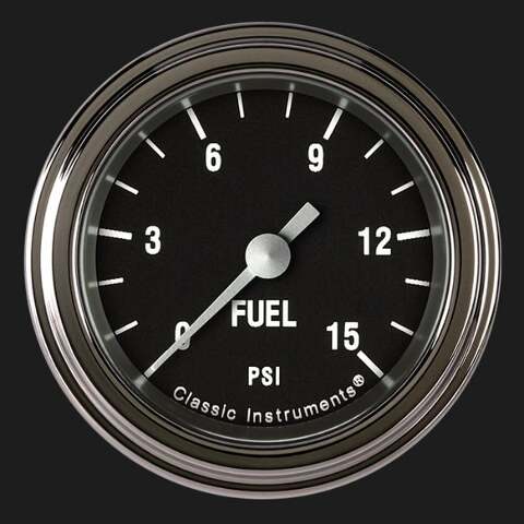Hot Rod 2 1/8" Fuel Pressure Gauge, 15 psi HR145SLF