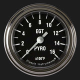 Hot Rod 2 1/8" Exhaust Gas Temp. Gauge HR198SLF