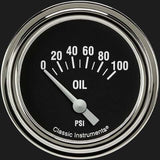 Hot Rod 2 5/8" Oil Pressure Gauge HR281SLF