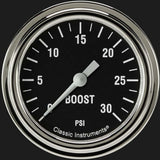Hot Rod 2 5/8" Boost Gauge, 30 psi HR342SLF