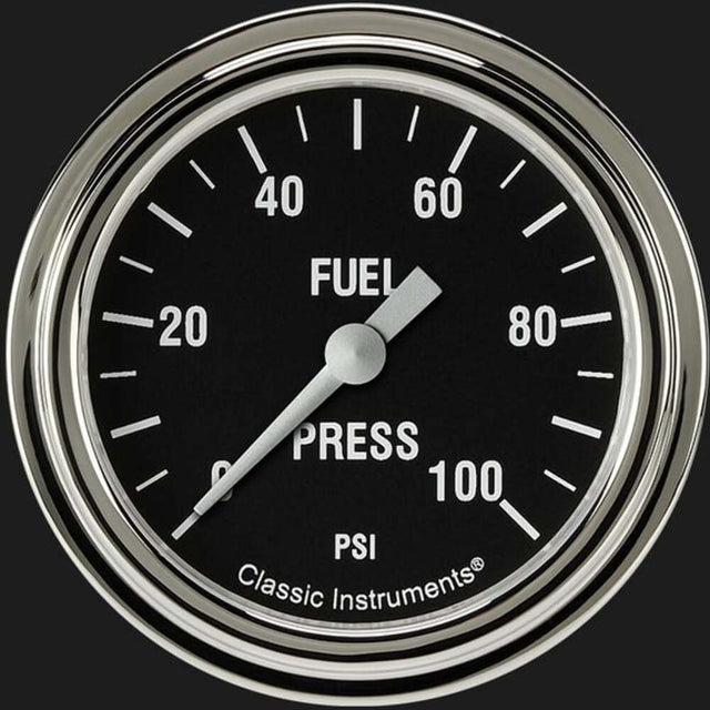 Hot Rod 2 5/8" Fuel Pressure Gauge, 100 psi HR346SLF