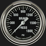 Hot Rod 2 5/8" Brake Pressure Gauge HR367SLF