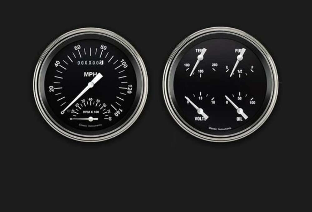 Hot Rod Series Two Gauge Set HR62SLF