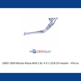 1990-1993 Mazda Miata MX5 1.6L 4-2-1 1"5/8 SS Header - Xforce HS-8916