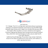 1999-2000 Mazda Miata MX5 1.8L 4-2-1 SS 1-5/8 Header XForce HS-9918