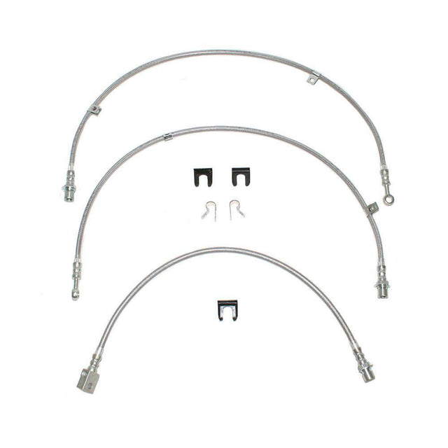 Brake Hose Kit for 2005-2007 Chevy Silverado 2WD stainless steel