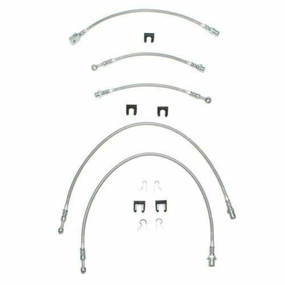 Brake Hose Kit for 2000-2006 Cadillac Escalade 4WD stainless steel