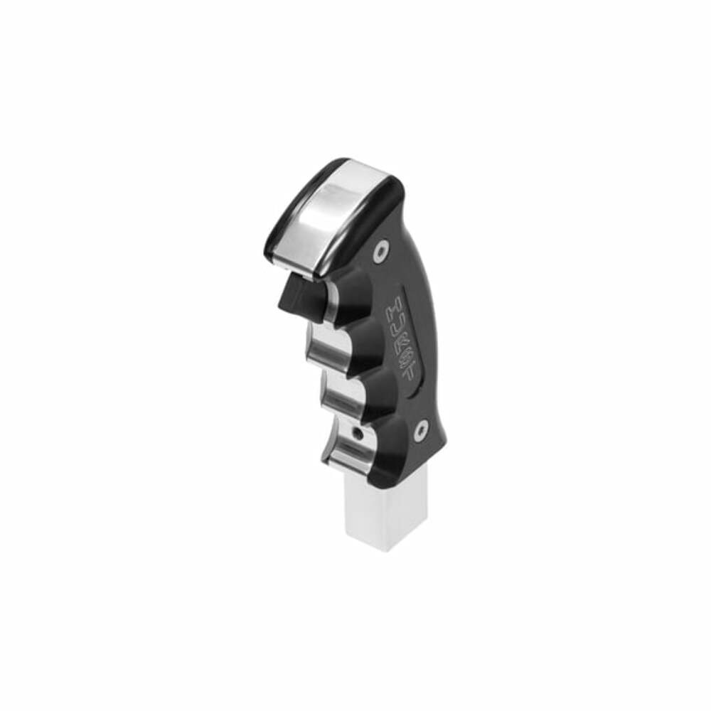 Hurst Billet/Plus Pistol Grip Auto Shift Handle - 5380436 for 2016-2021 Chevy Camaro black polished aluminum automatic transmission