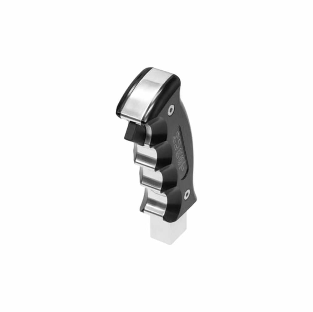 Hurst Billet/Plus Pistol Grip Auto Shift Handle - 5380437 for 2015-2021 Dodge Challenger black polished aluminum automatic transmission