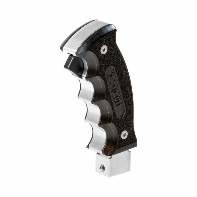 Hooker performance muffler black polished aluminum automatic transmission pistol grip handle-5380441