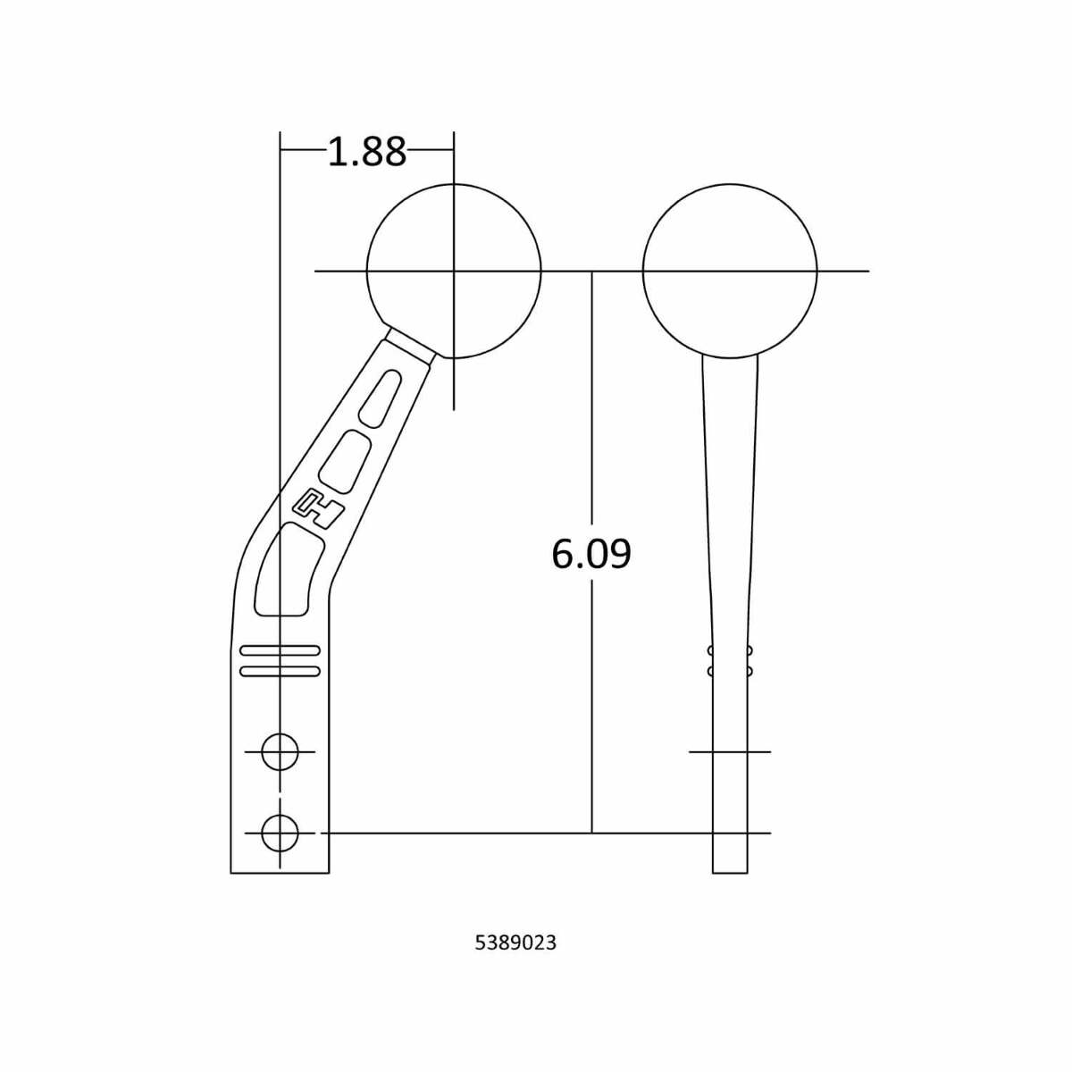 Hurst Billet/Plus Shifter Stick - 5389023