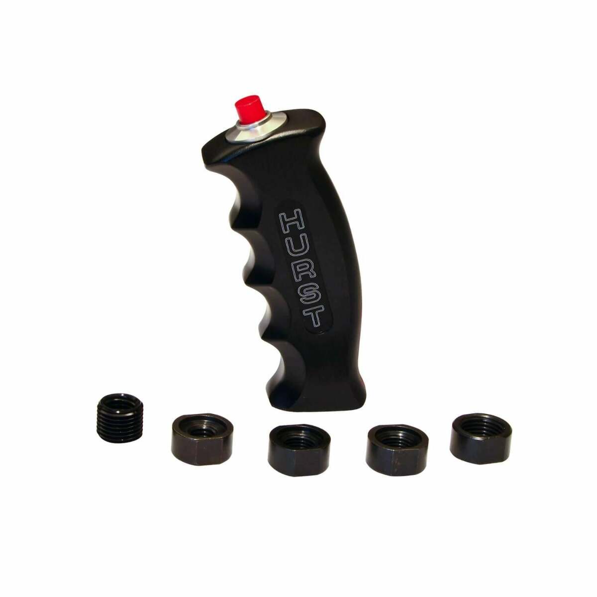 Hurst Billet/Plus Universal Pstol Grip Shift Handle with 12V Switch - 1536210 black aluminum