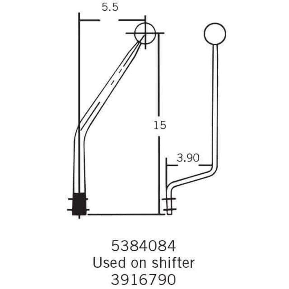 Hurst Competition/Plus Shifter Stick - 5384084