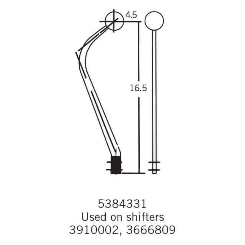 Hurst Competition/Plus Shifter Stick Chrome 5384331