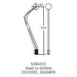 Hurst Competition/Plus Shifter Stick Chrome 5384331
