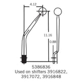 Hurst Competition/Plus Shifter Stick - 5386836