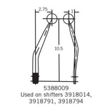 Hurst Competition/Plus Shifter Stick - 5388009