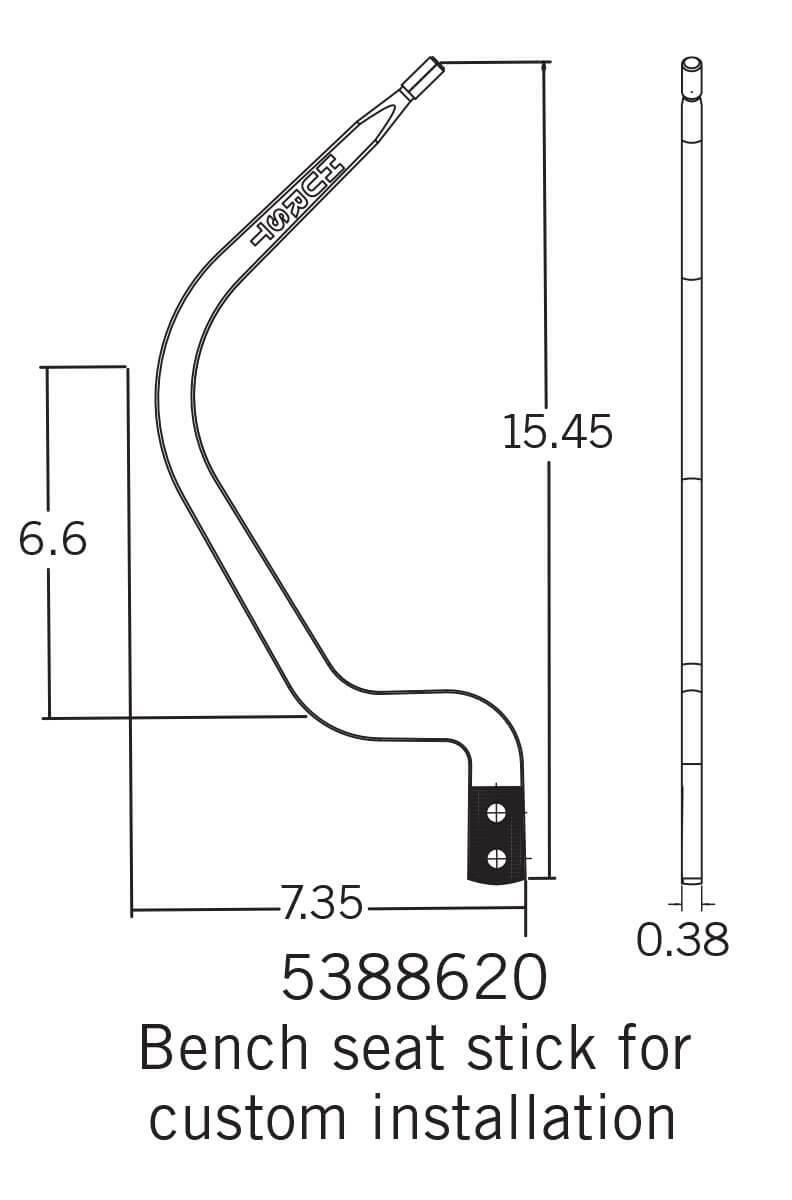 Hurst Competition/Plus Shifter Stick - 5388620