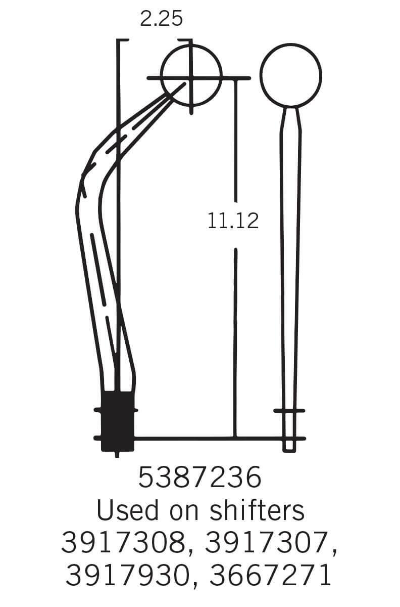 Hurst Mastershift 3-speed Manual Shifter - GM - 3667271